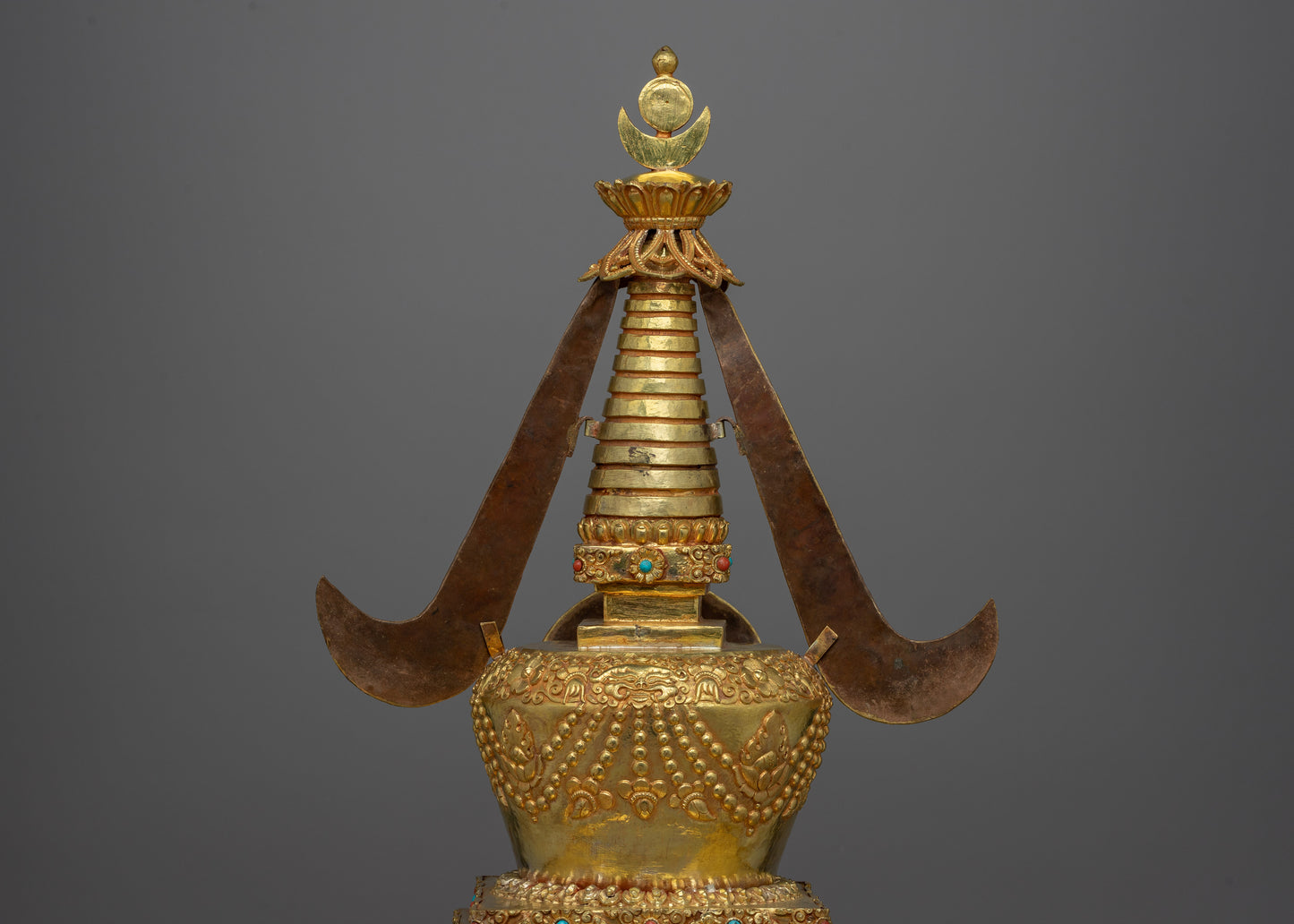 Copper Stupa With 24k Gold Plated | Infusing Spirituality in Spaces