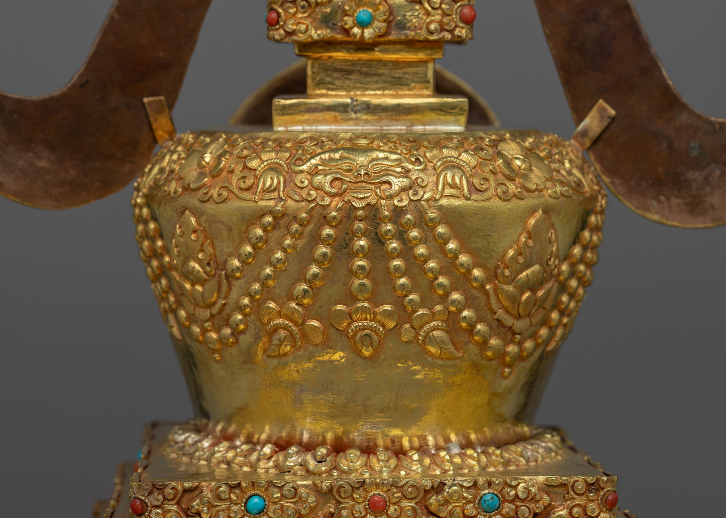 Copper Stupa With 24k Gold Plated | Infusing Spirituality in Spaces