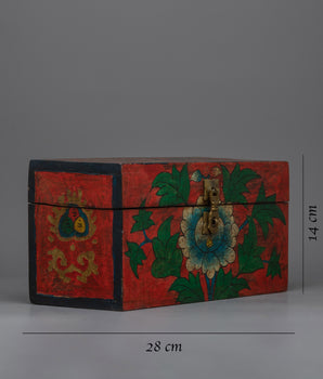 Buddhist Wooden Jewelery Box | Handmade for Sacred Adornments