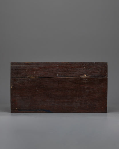 Buddhist Wooden Jewelery Box | Handmade for Sacred Adornments