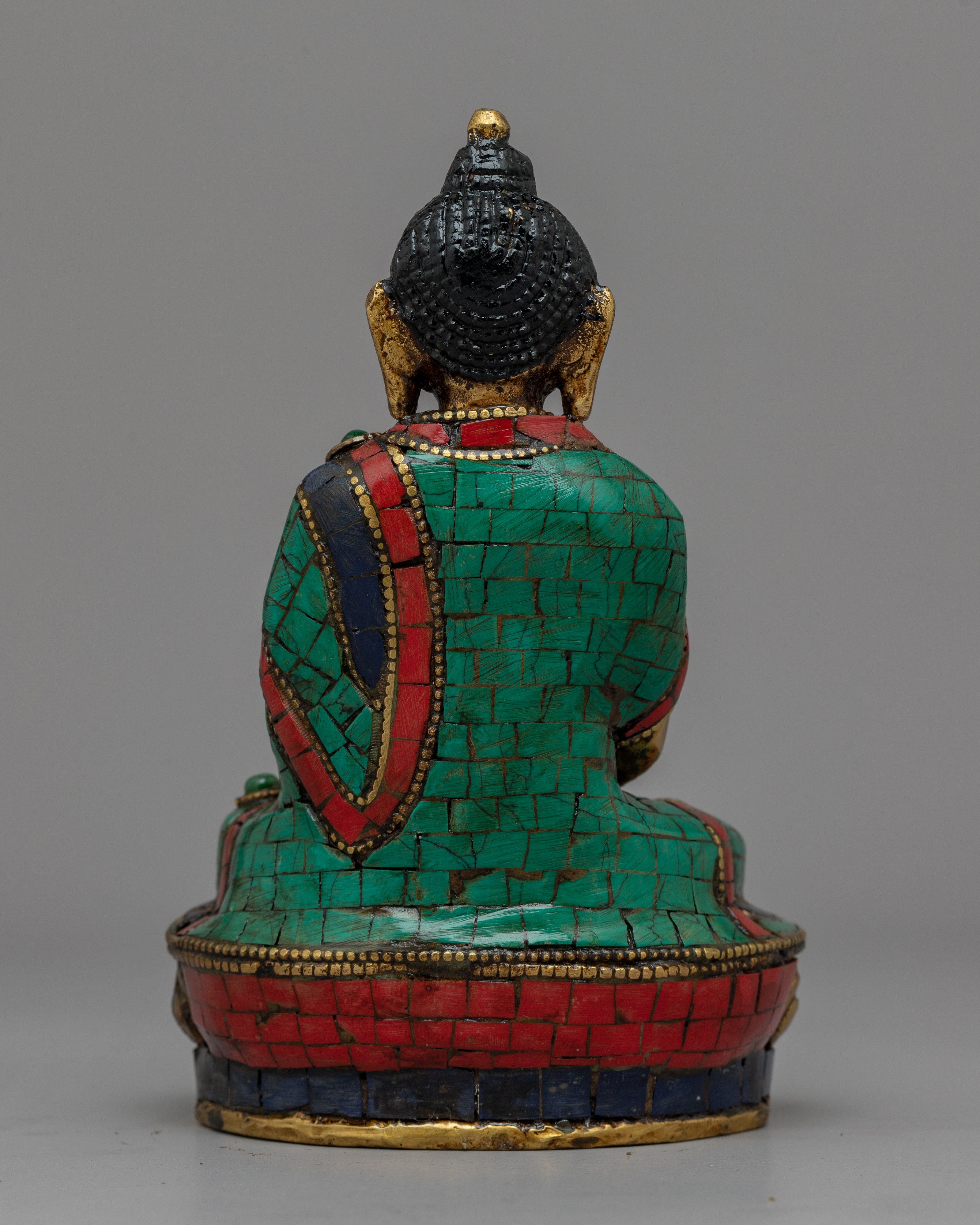 Brass Amitabha Buddha Statue | Lustrous Brass for Sacred Spaces