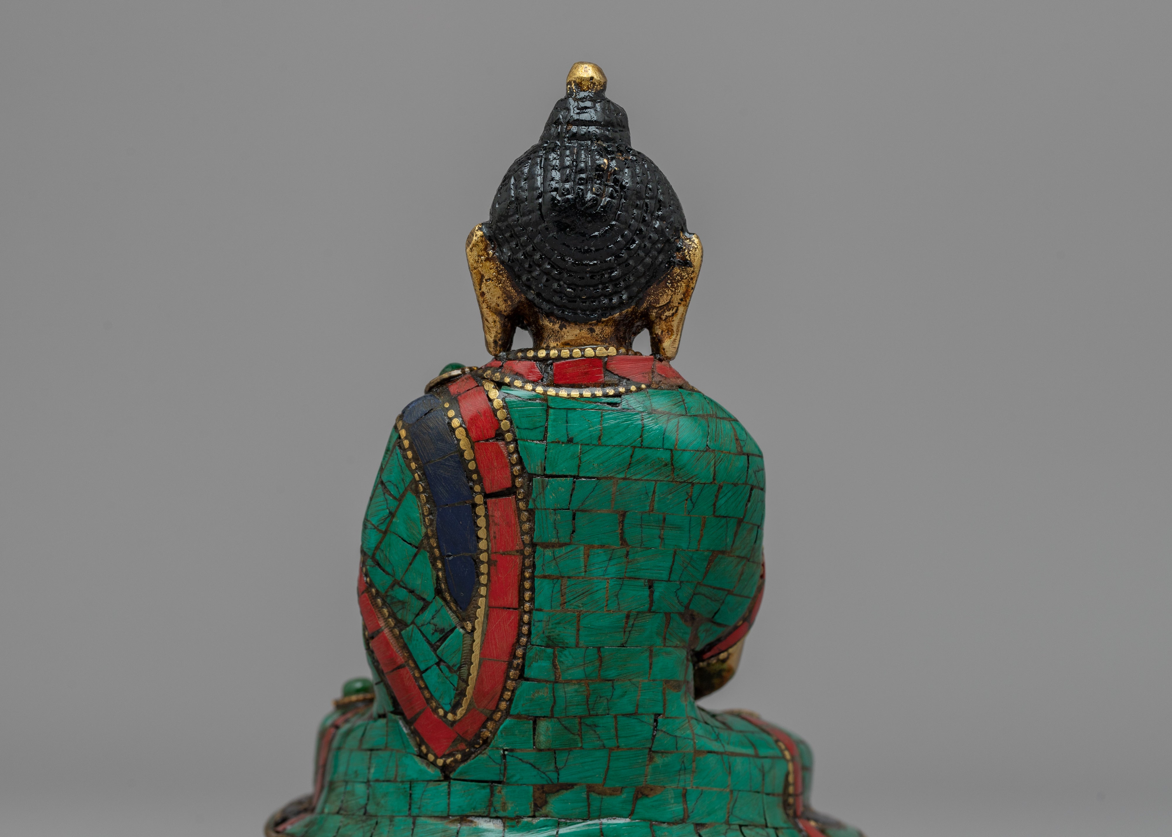 Brass Amitabha Buddha Statue | Lustrous Brass for Sacred Spaces