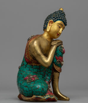Resting Buddha Statue | Perfect for Zen Gardens & Altars
