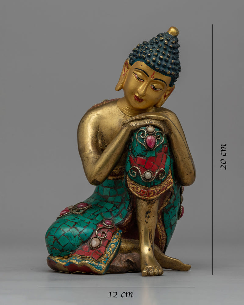 Resting Buddha Statue | Perfect for Zen Gardens & Altars