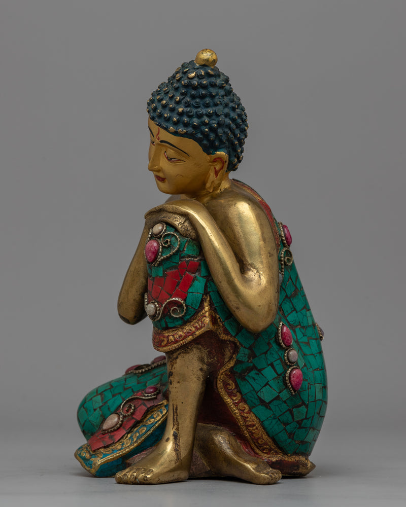 Resting Buddha Statue | Perfect for Zen Gardens & Altars