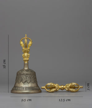 Bronze Bell and Vajra | Harmonious Symbols of Spiritual Power and Enlightenment