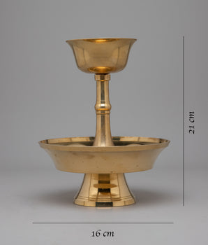 Buddhist Serkyem Set |  Traditional Tibetan Brass Serkyem