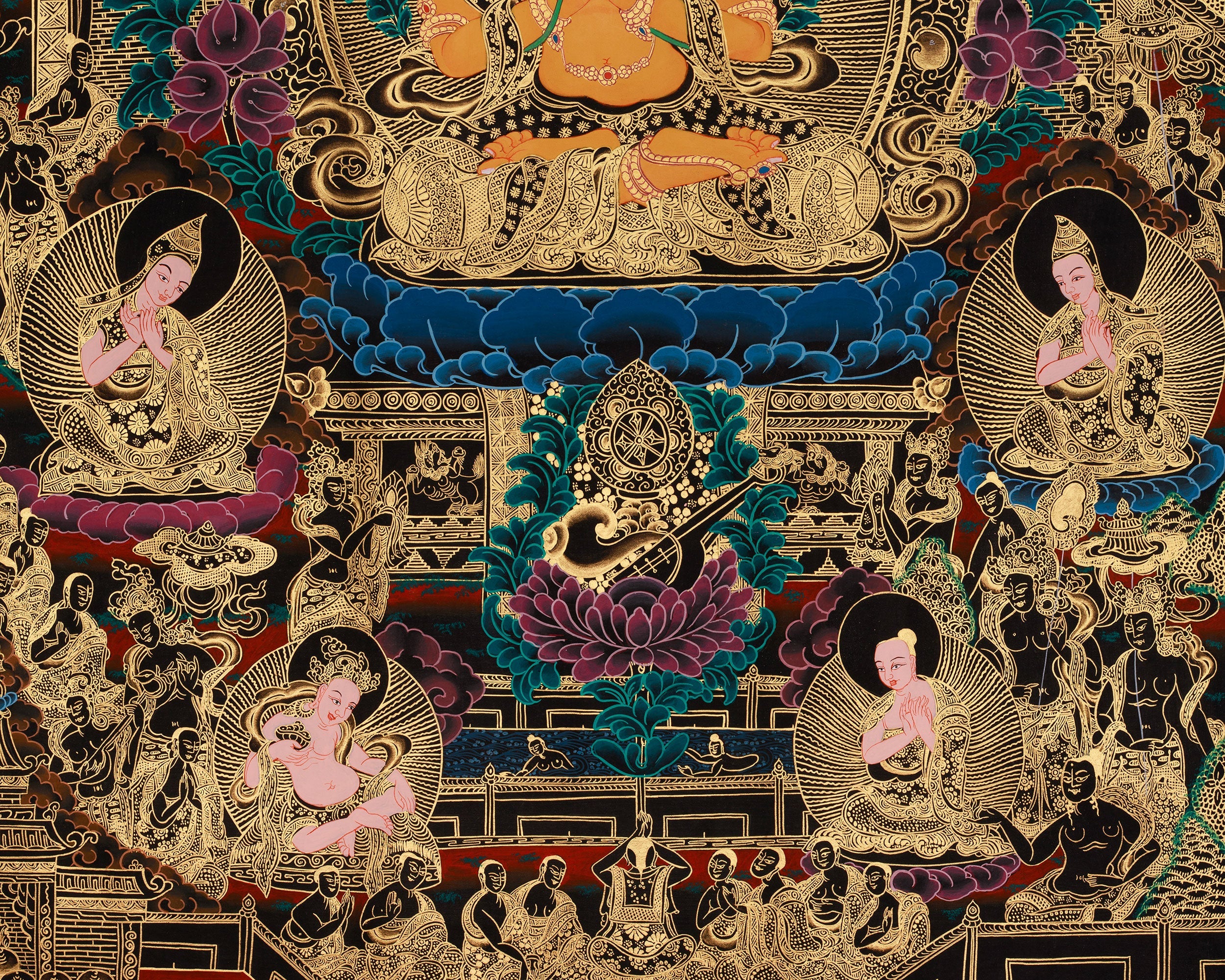 Spiritual Thangka of Vajrasattva | Purification Deity
