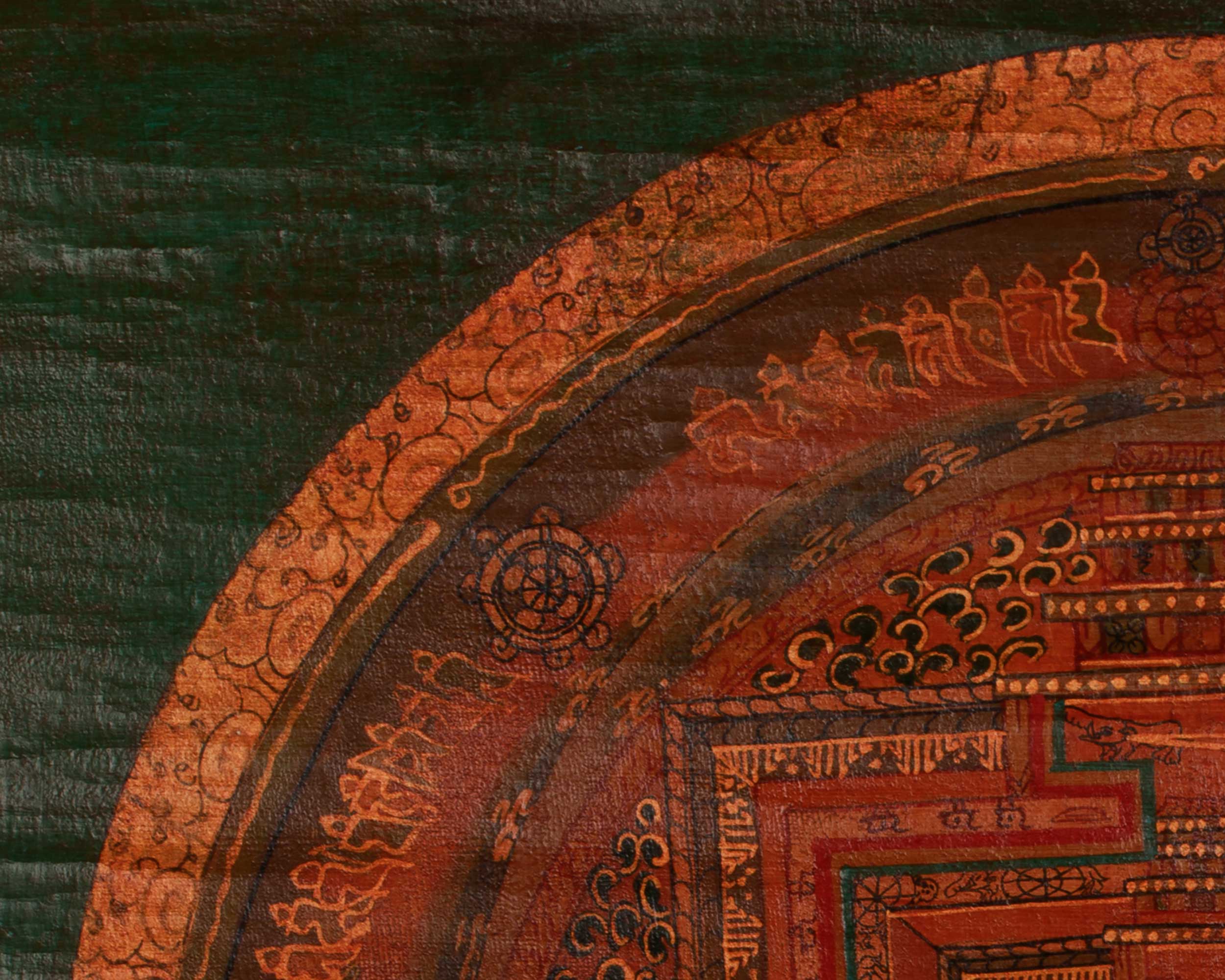 Himalayan Art of The Kalachakra Mandala | Buddhist Meditation Artwork