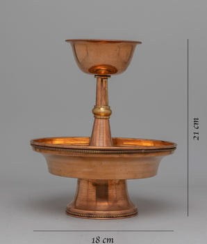 Copper Serkyem Set | Embracing Tibetan Traditions & Rituals