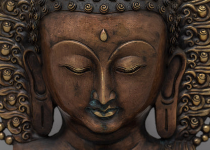 Lord Buddha Head Statue | Serene Addition to Your Meditation Space