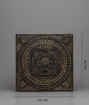 Square Metal Mandala Set | Fusion of Art and Spirituality