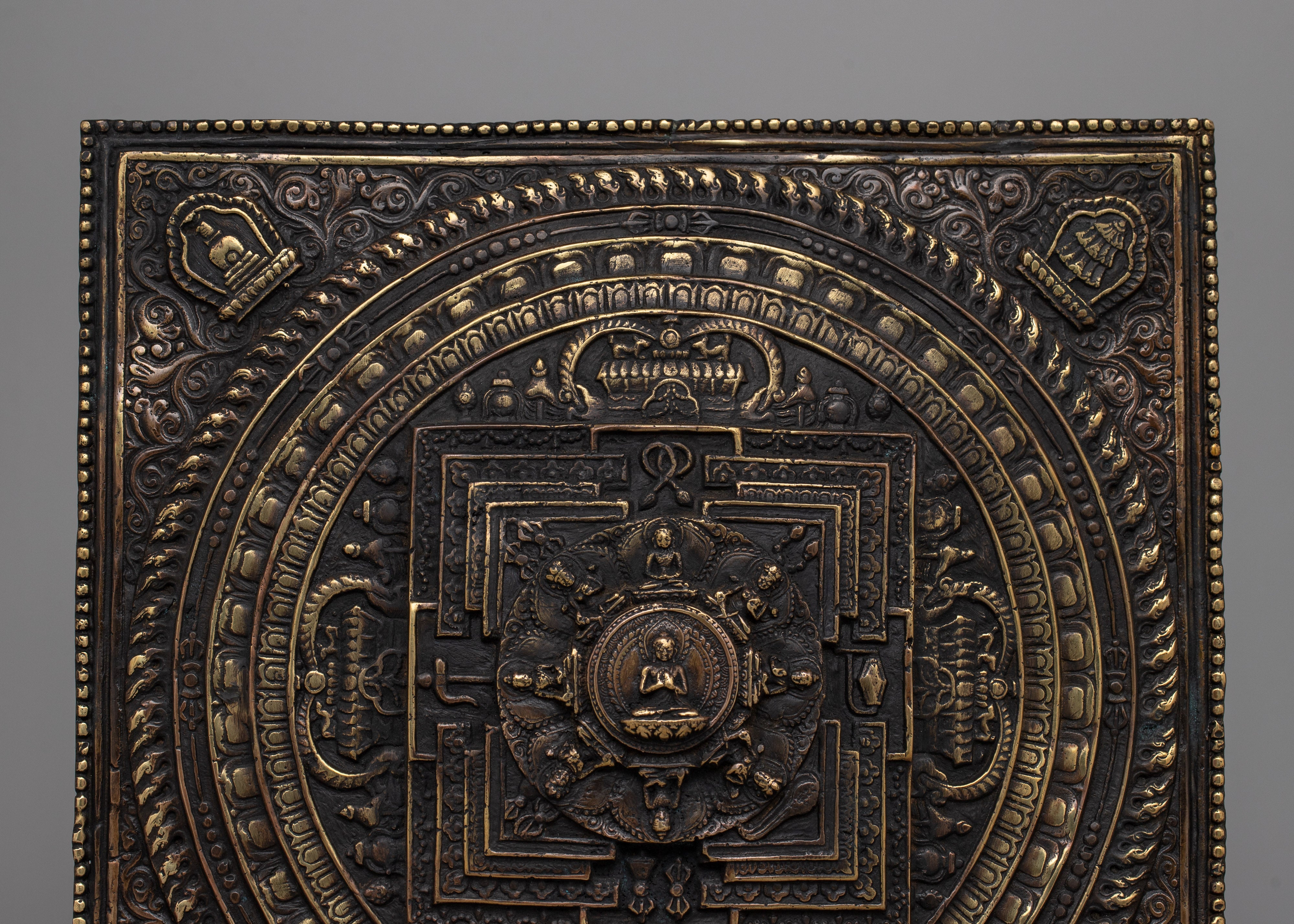 Square Metal Mandala Set | Fusion of Art and Spirituality