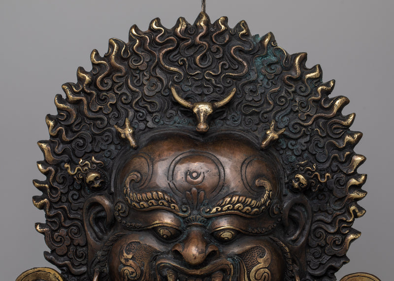 Mahakala Face Wall Hanging | A Potent Protector for Your Home