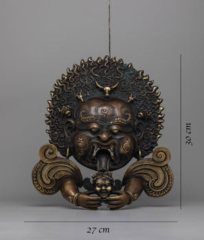 Mahakala Face Wall Hanging | A Potent Protector for Your Home