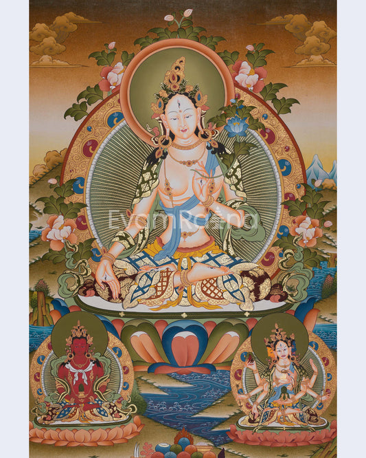 White Tara Thangka Art