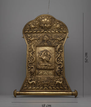 Manjushri Metal Thangka | Spiritual Art for Contemplation