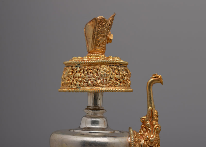 Silver Plate Copper Bumpa | Tibetan Buddhism Purification Vase