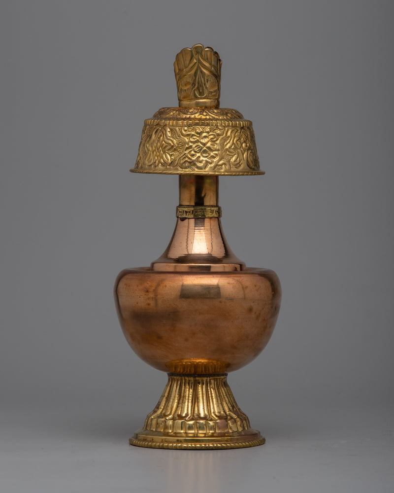 Bhumpa Brass Altar Vase |  Ceremonial Altar Vase for Rituals