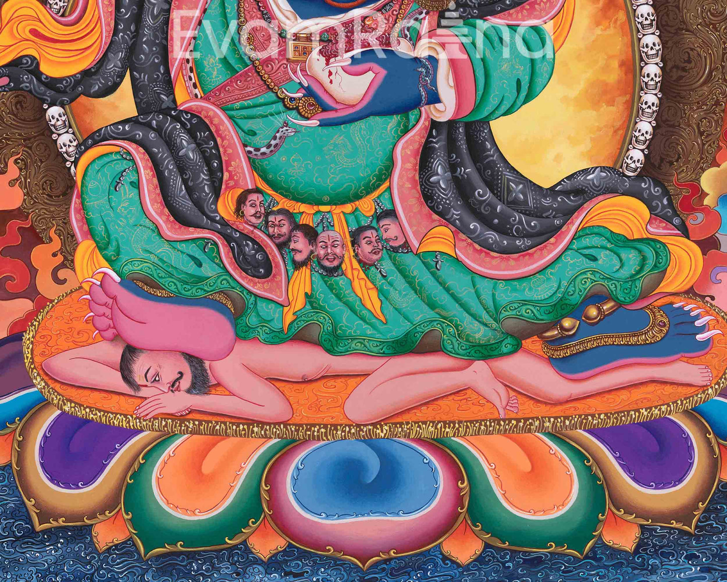 Mahakala Bernag Chen Digital Print | Himalayan Artwork | Discover The Transcendental Energy