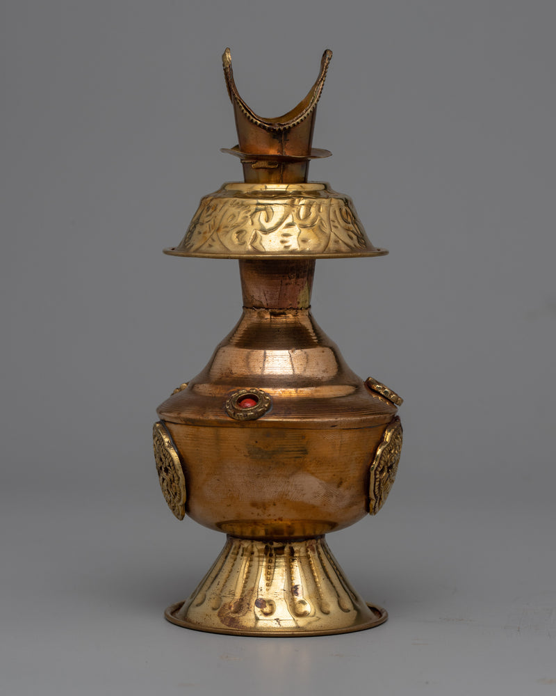 Bhumpa Brass Decorative Vase |  Tibetan Home Decor and Water Offering