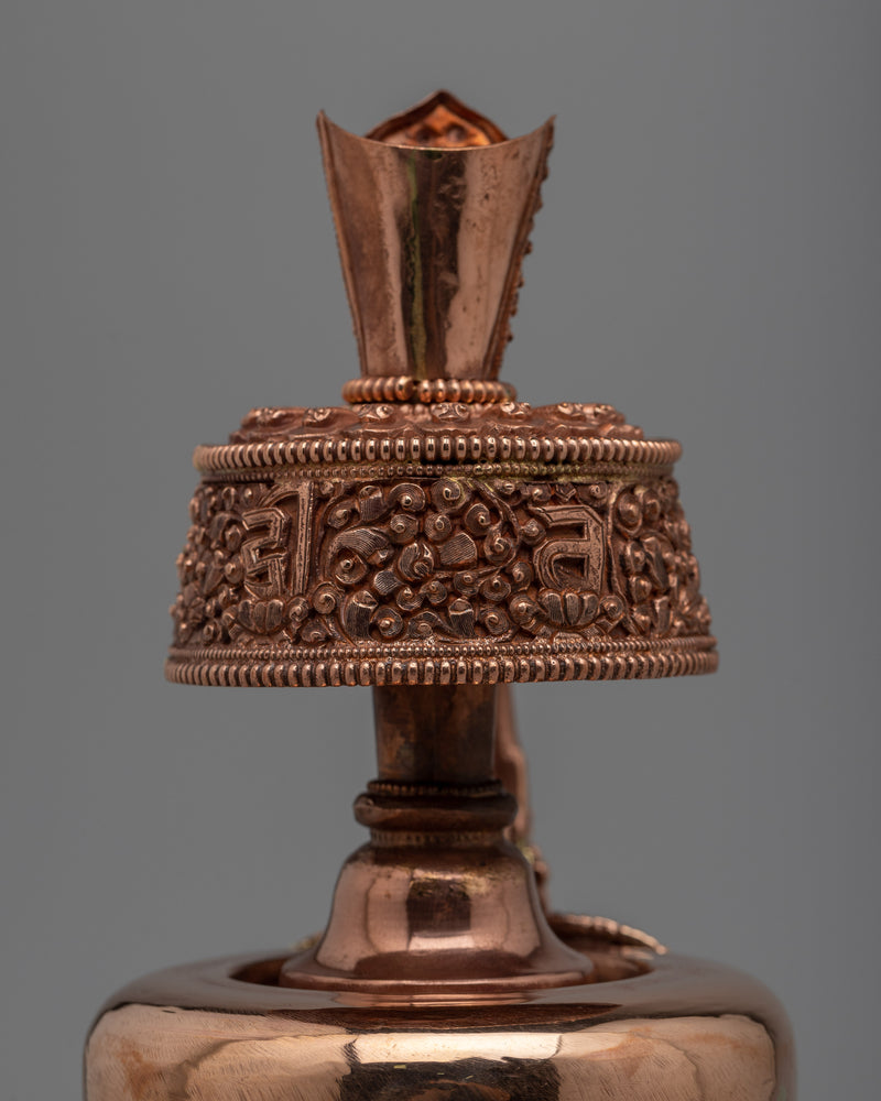 Tibetan Copper Bhumpa Vase | Authentic Buddhist Ceremony Decor