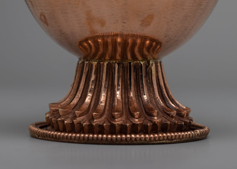 Tibetan Copper Bhumpa Vase | Authentic Buddhist Ceremony Decor