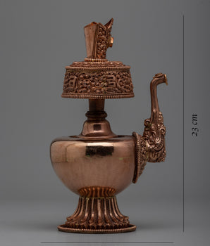 Tibetan Copper Bhumpa Vase | Authentic Buddhist Ceremony Decor