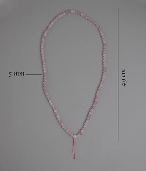 Mala Beads Rose Quartz | Infusing Meditation with Loving Energy