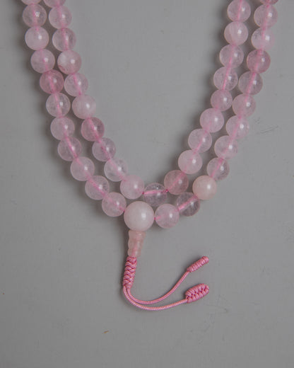 Mala Beads Rose Quartz | Infusing Meditation with Loving Energy