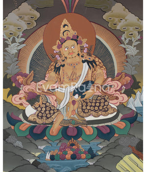 Wealth Deity Artwork | Dzambhala, The Guardian of Abundance & Prosperity
