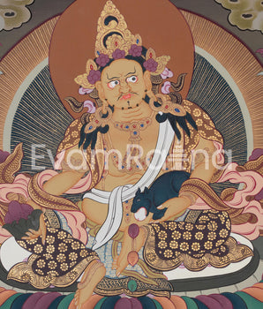 Wealth Deity Artwork | Dzambhala, The Guardian of Abundance & Prosperity