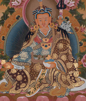 Traditional Guru Rinpoche Thangka | Padmasambhava Painting |
