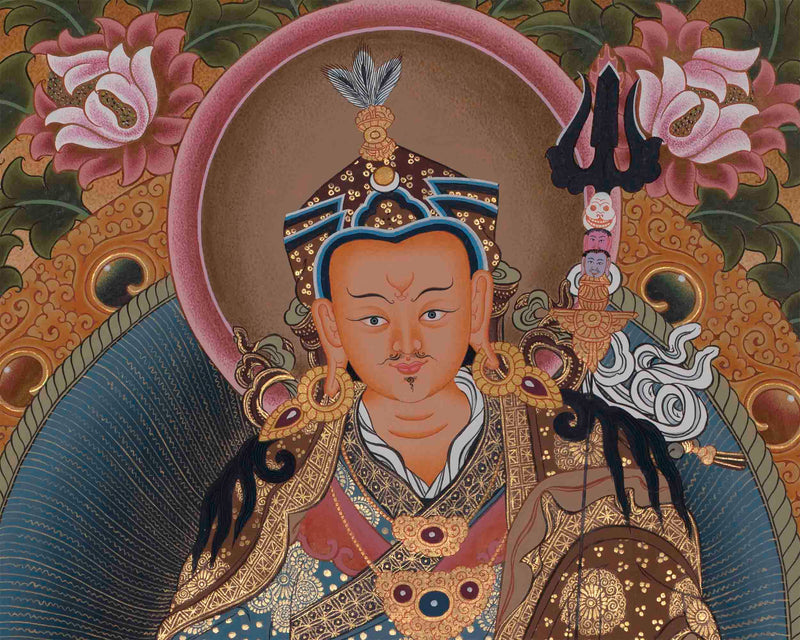 Traditional Guru Rinpoche Thangka | Padmasambhava Painting |