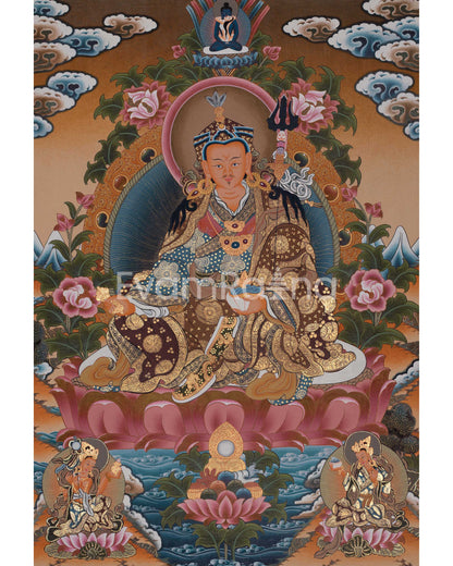 Traditional Guru Rinpoche Thangka