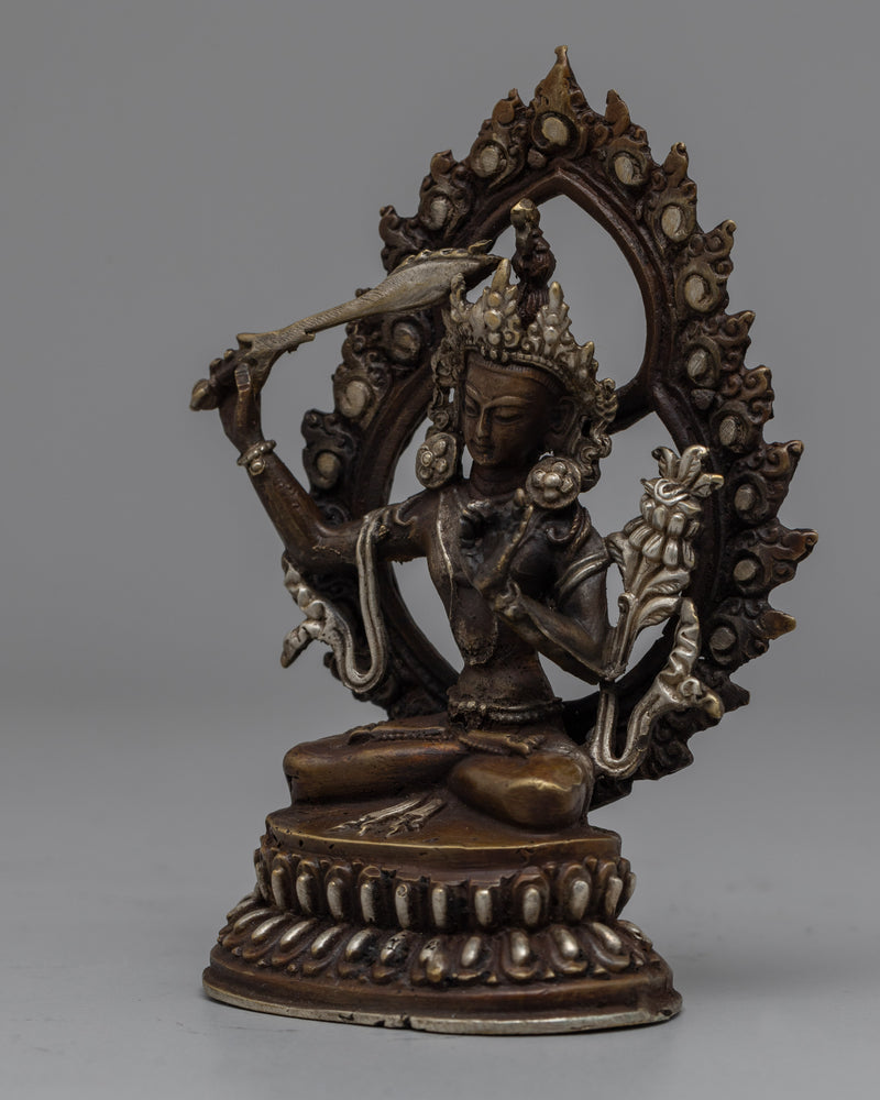 Manjushri Tibetan Statue | Embodiment of Wisdom and Enlightened Consciousness