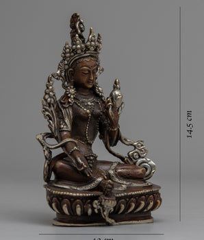 Green Tara Goddess Statue | Embodiment of Compassion, Protection, and Liberation