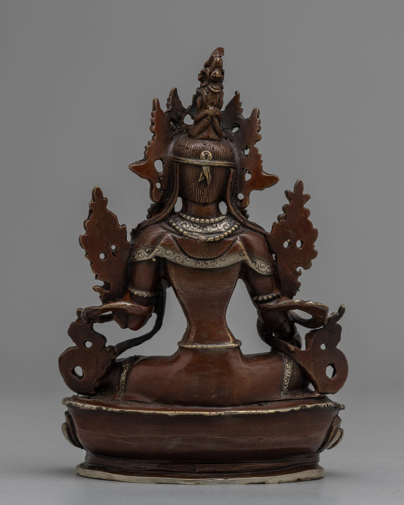 Green Tara Goddess Statue | Embodiment of Compassion, Protection, and Liberation