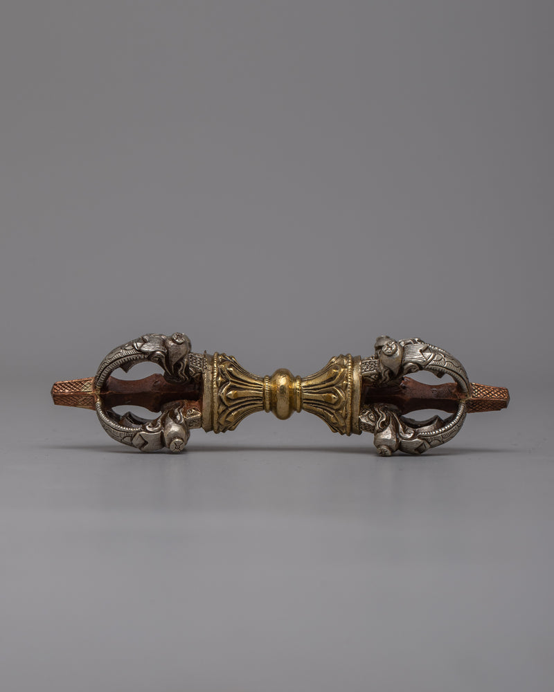 Tibetan Bronze Buddhist Vajra and Bell | Harnessing Sacred Symbols of Enlightenment and Spiritual Harmony in Ritual Practice