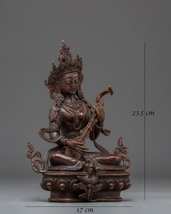 Wisdom Goddess Saraswati Spiritual Statue
