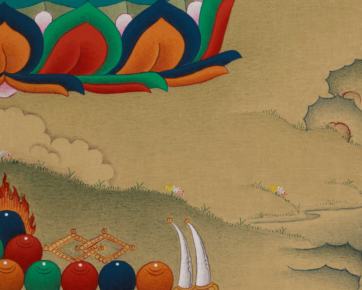 longevity Deity White Tara With Amitabha Buddha | Female Buddha