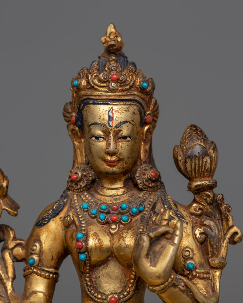 Goddess White Tara Sculpture | The Beacon of Compassion and Healing