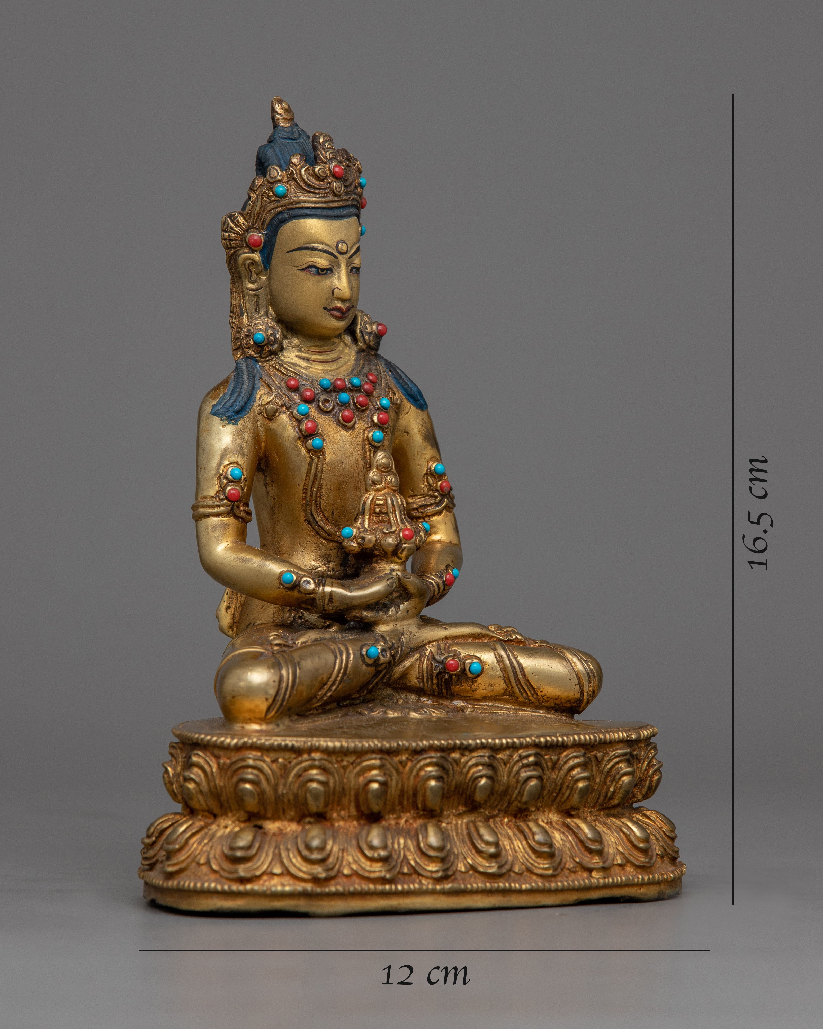 Gold Amitayus Buddha Statue | A Spiritual Beacon for Your Altar