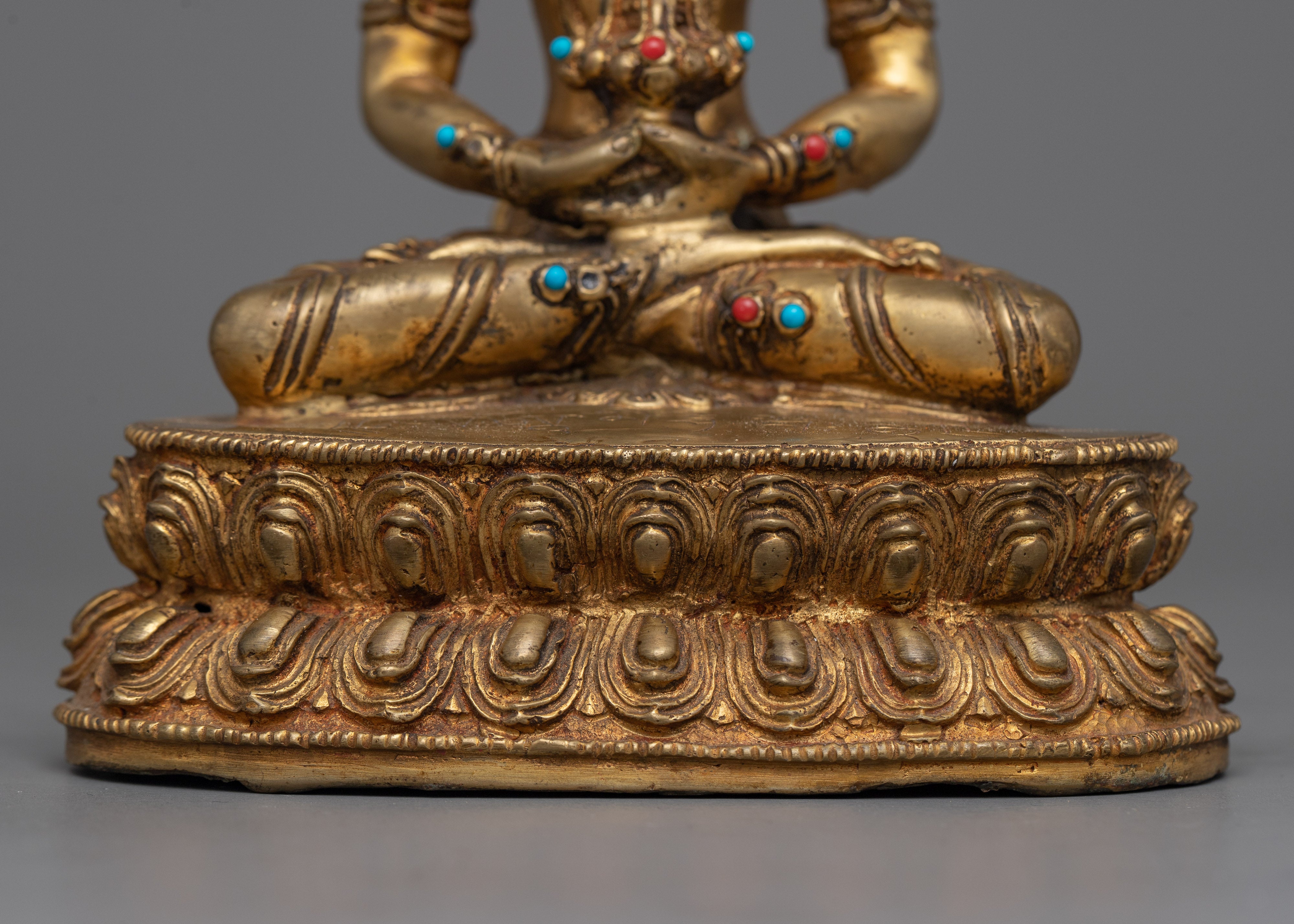 Gold Amitayus Buddha Statue | A Spiritual Beacon for Your Altar