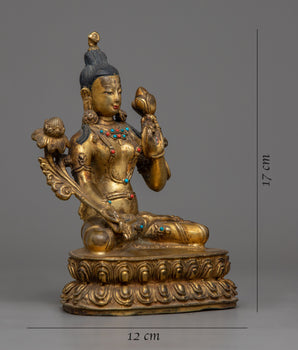 White Tara Long Life Deity | Handmade in Nepal