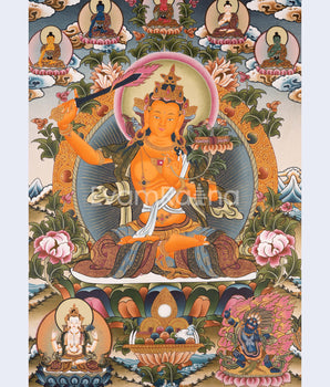 Manjushree Thangka Painting Art
