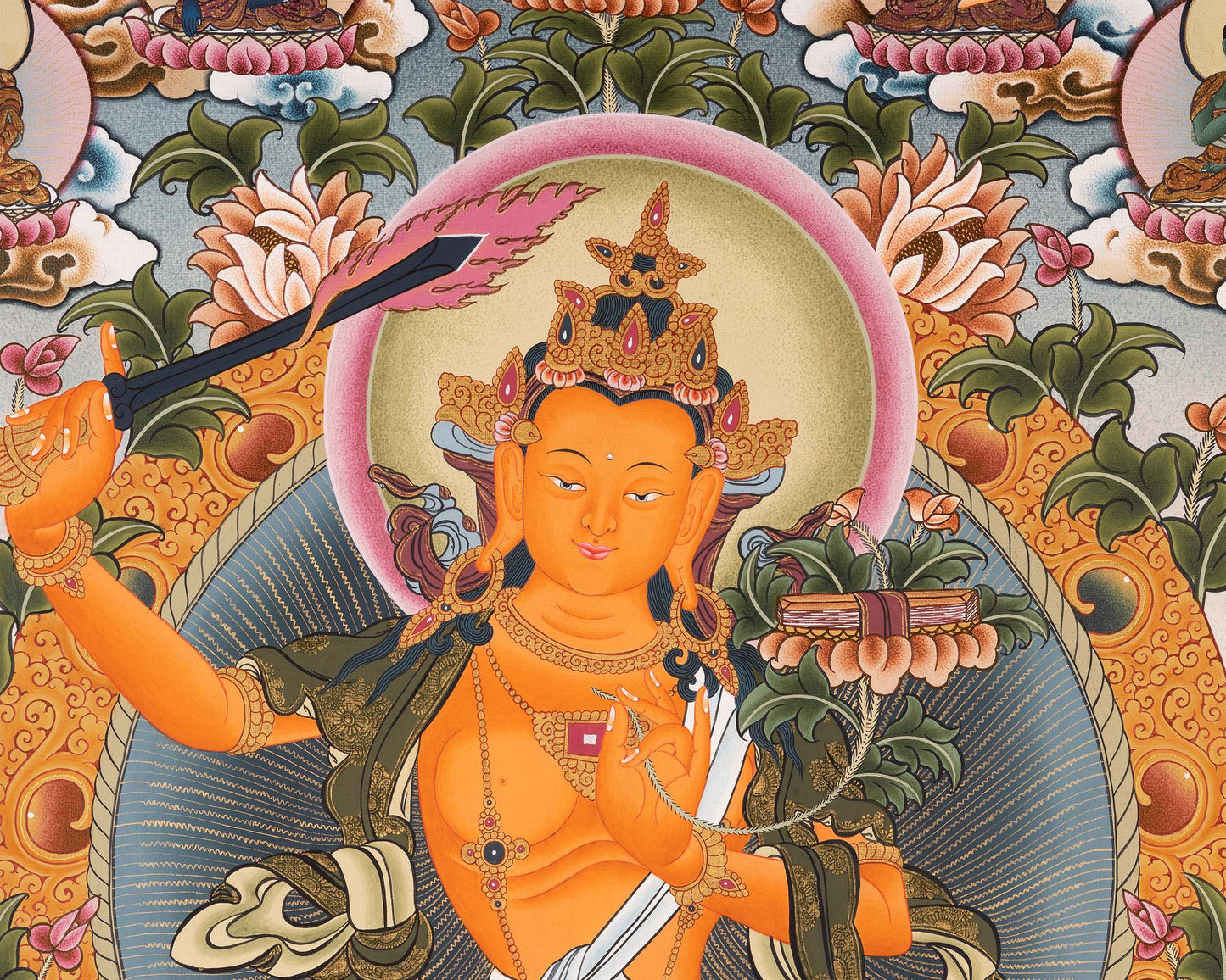 Manjushree Thangka Painting Art | Art Painting for Meditation and Yoga