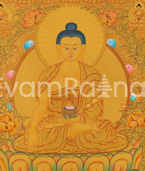 108 Buddha Thangka | Exclusive Gold Artwork | Spiritual Masterpiece