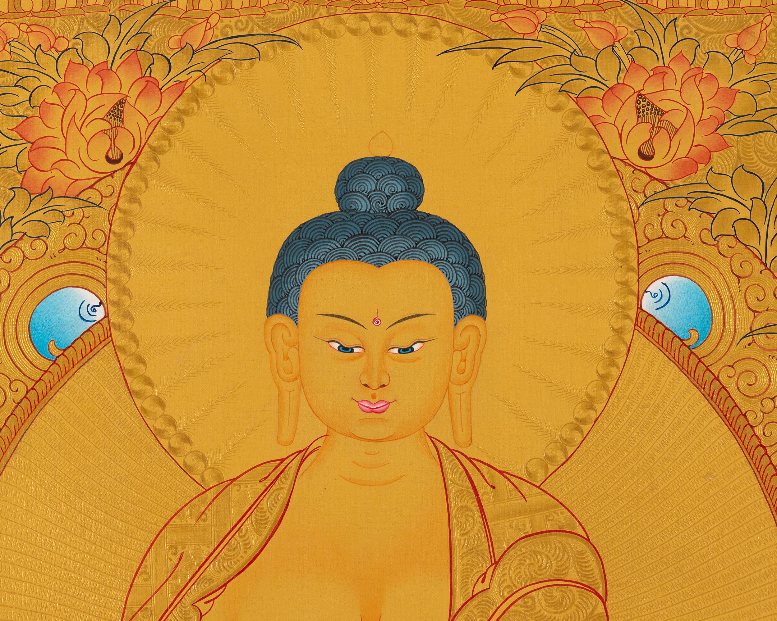 108 Buddha Thangka | Exclusive Gold Artwork | Spiritual Masterpiece