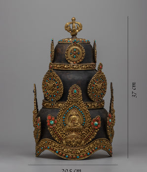 Vajra Crown | Handcrafted for Buddhist Tantric Practices